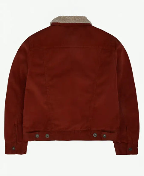 Stranger Things Lucas Red Corduroy Jacket