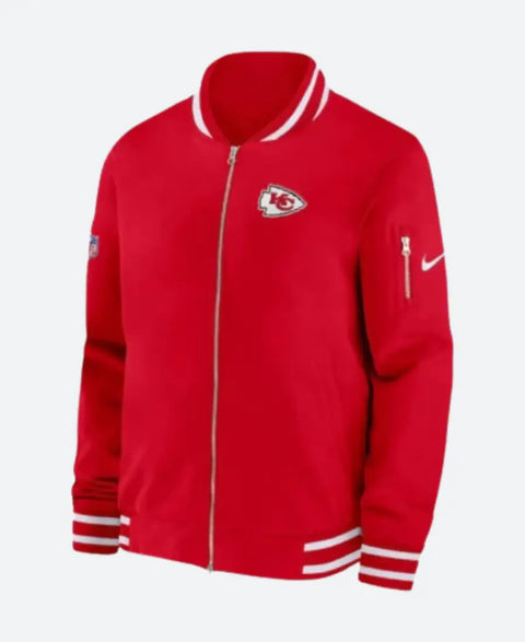 KC Chiefs Sideline Coach Bomber Jacket