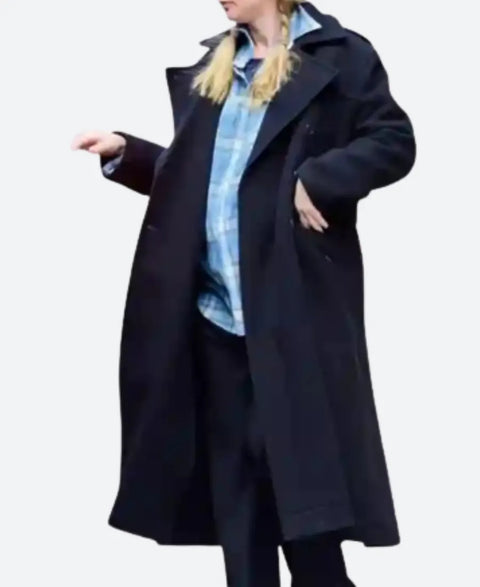 Jennifer Lawrence Black Coat