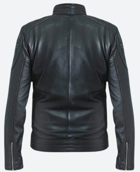 Jensen Huang Black Leather Jacket