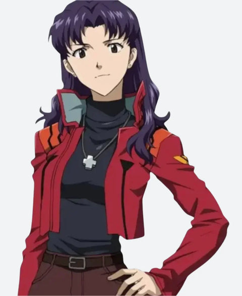 Neon Genesis Evangelion Misato Katsuragi Leather Jacket