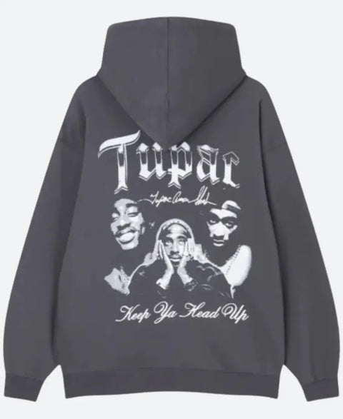 Grey Tupac Hoodie