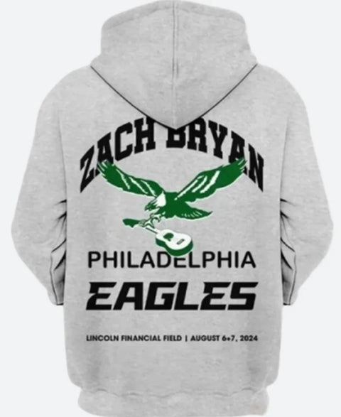 Zach Bryan Philadelphia Eagles Hoodie