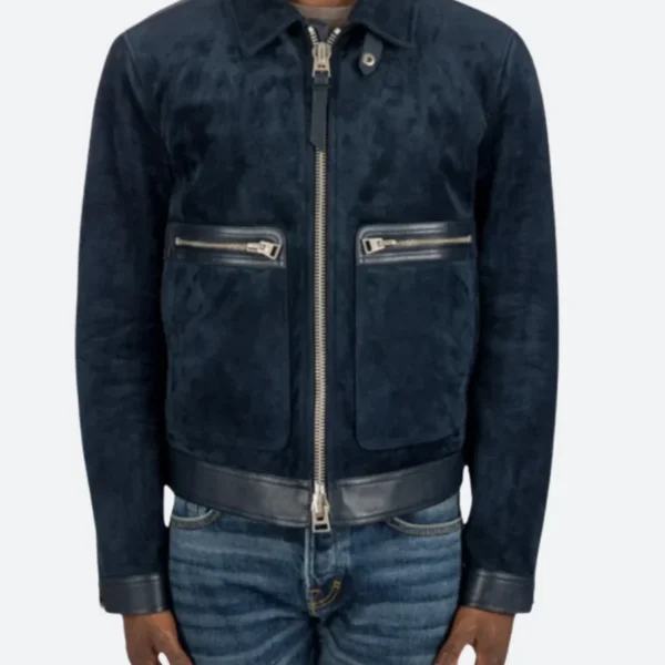 American Idol S22E07 Luke Bryan Suede Leather Jacket