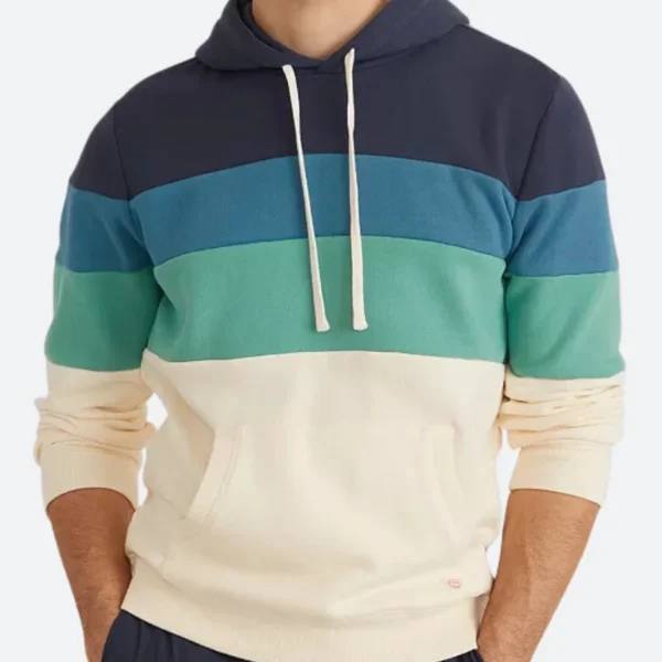 Cobra Kai S06 Miguel Diaz Stripped Pullover Hoodie