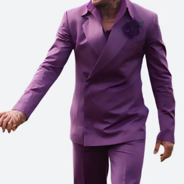 25th Anniversary David Beckham Purple Suit