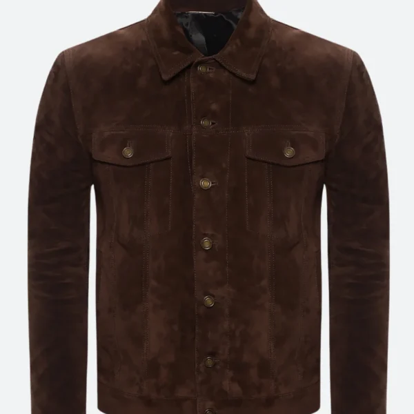 Anthony Jeselnik Bones and All Suede Leather Jacket