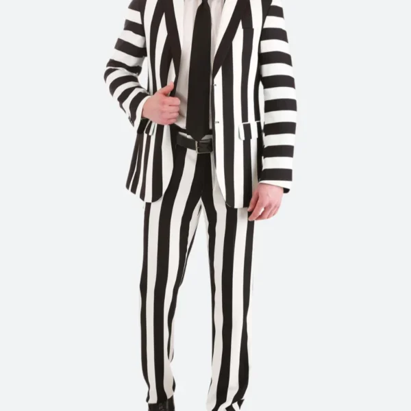 Beetlejuice 2024 Michael Keaton Striped Blazer