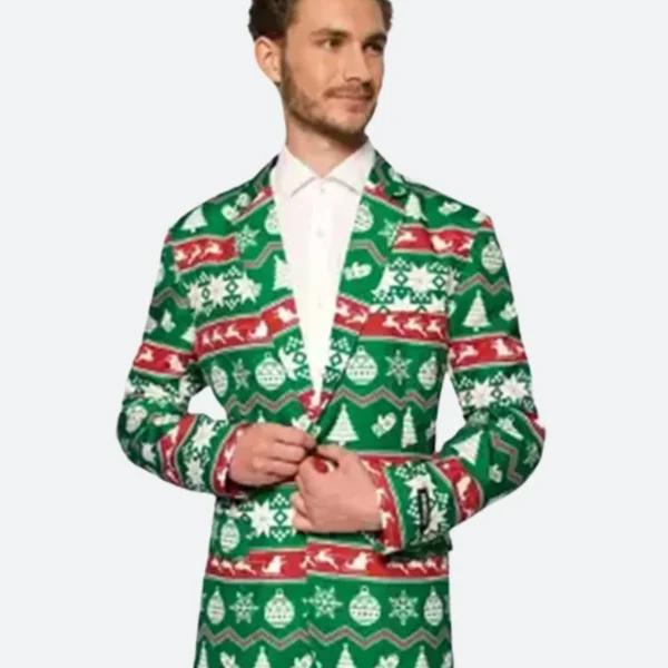 Christmas Green Blazer