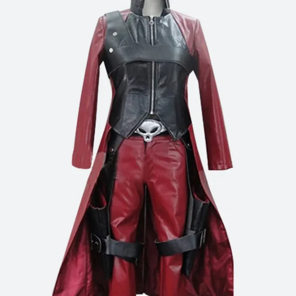 Devil May Cry 2 Dante Mercenary Leather Trench Coat