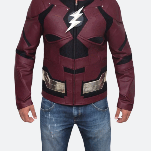 Justice League Ezra Miller The Flash Leather Jacket
