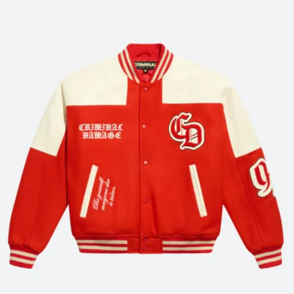 KSI X Criminal Damage Letterman Varsity Jacket