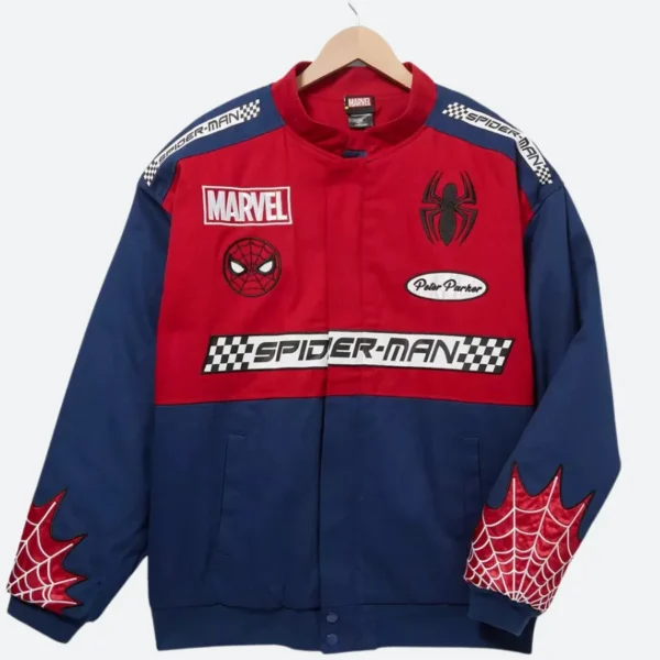 Marvel Spider Man Peter Parker Racing Jacket
