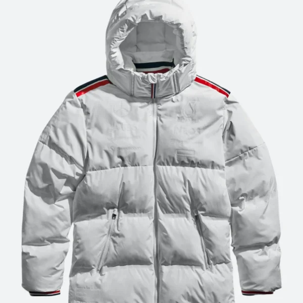 Mercedes AMG Petronas White Puffer Jacket