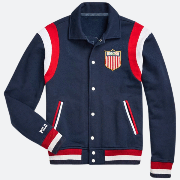 Olympic Team USA Blue Baseball Jacket
