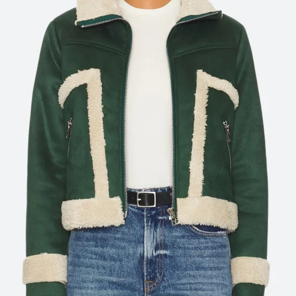 Trading Up Christmas Michelle Suede Leather Jacket