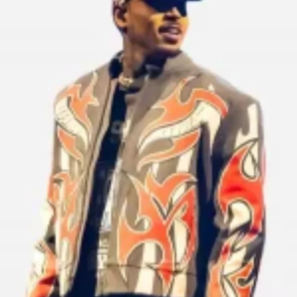 Tycoon Music Festival Chris Brown Leather Jacket