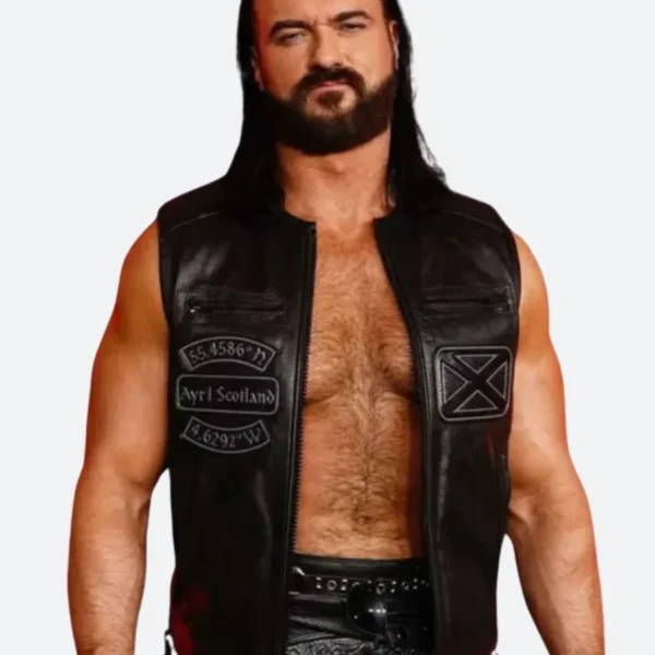 WWE Drew Mcintyre Leather Vest