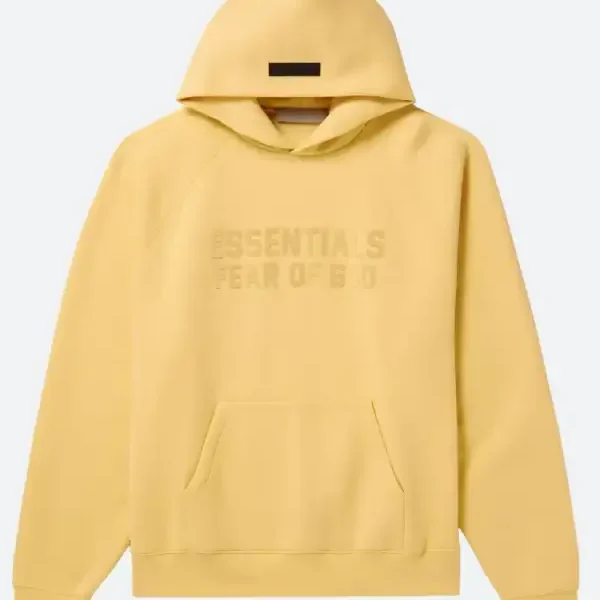 Essentials Fear Of God Yellow Hoodie