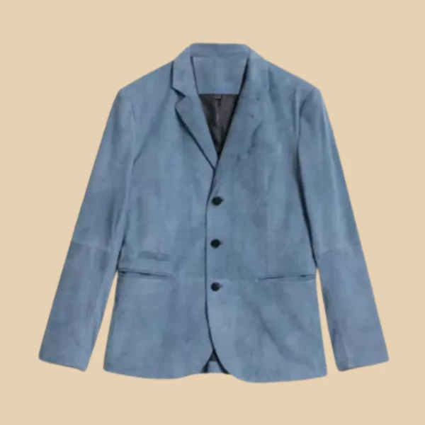 American Idol S23 Luke Bryan Suede Leather Blazer Front Image