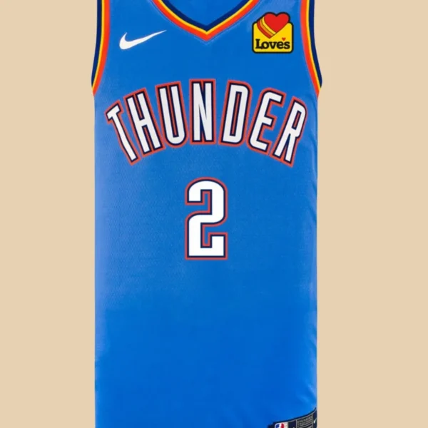 OKC Thunder Shai Gilgeous Alexander Blue Jersey