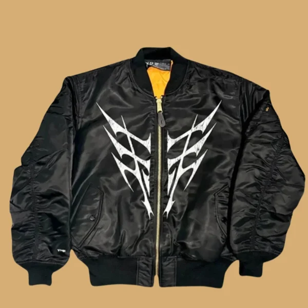The Weeknd X Alpha Industries The End Bomber Jacket Front Image